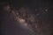 Milky Way stretching overhead with lots of stars in a dark sky