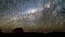 Milky way timelapse trails