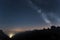 Milkyway over Dolomites in a summer night