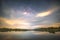 milkyway rise above the rantau lake