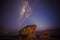 Milkyway rise above a standing stone