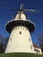 Mill in Holland with clear blue sky