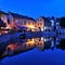 Mill lake at night, Tapolca in Hungary