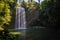 Millaa Milla Falls in the summer in Queensland, Australia, long exposure