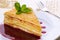 Millefeuille cake slice