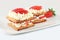 Millefeuille cakes with strawberry