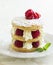 Millefeuille with raspberry