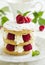 Millefeuille with raspberry