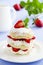 Millefeuille with strawberries