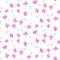 Millefleur pink small abstract seamless pattern.