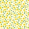 Millefleur small dense seamless pattern.