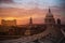 MIllenium Bridge, buildings and beatiful sky