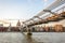 Millenium Bridge and London Waterfront