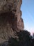 Millenium cave in a limestone cliff in cala gonone sardinia