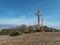 Millenium cross on a vodno hill above skopje city in macedonia