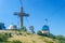 Millenium cross on Vodno mountain peak
