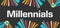 Millennials Dark Colorful Elements Background