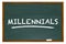 Millennials Generation Y Demo Group Chalk Board Word