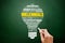 Millennials light bulb word cloud, education concept