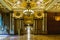 Millennium Biltmore Hotel interior. The interior of the hotel is decorated with frescos and murals, massive wood-beamed ceilings,