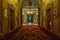 Millennium Biltmore Hotel interior. The interior of the hotel is decorated with frescos and murals, massive wood-beamed ceilings,