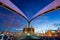 Millennium bridge manchester from inside