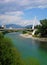 Millennium bridge in Podgorica, Montenegro