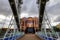 Millennium Bridge at Salford Quays in Manchester.