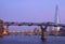 Millennium Bridge, the Shard and Tower Bridge