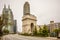 Millennium Gate triumphal arch at Atlantic Station in Midtown At