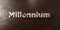 Millennium - grungy wooden headline on Maple - 3D rendered royalty free stock image