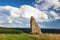 Millennium menhir on the hill