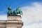 The Millennium Monument at Heroes\' Square. Budapest, Hungary