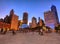 Millennium Park, Chicago. Tourists visit Cloud Gate in Millennium Park