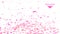 Million pink hearts wing flying and count and valentine text