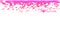 Million pink tone hearts wing rain falling and with count and valentine text copy space