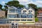 Millionaires luxury homes on the waterside at Sandbanks, Poole, Dorset, UK