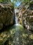 The Millomeris waterfall. Platres, Cyprus