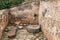 Millstones in a ruined building