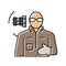 millwright repair worker color icon vector illustration