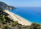 Milos beach on Lefkada island, Greece