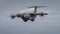Miltary transport aircraft in flight