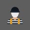 Mime artist. Vector illustration decorative design