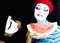 Mimes and a water-melon