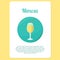Mimosa cocktail drink in circle icon