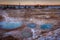 Mimulus Pool during colorful sunset in West Thumb, Yellowstone National Park, Wyoming