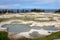 Mimulus pool in West thumb geyser basin, Yellowstone national park