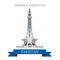 Minar-e-Pakistan Lahore Pakistan vector flat attraction travel