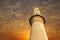 Minaret of Al Khamis mosque at sunset, looking up