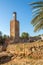 Minaret in ancient Chellah Sala Colonia in Rabat , Morocco